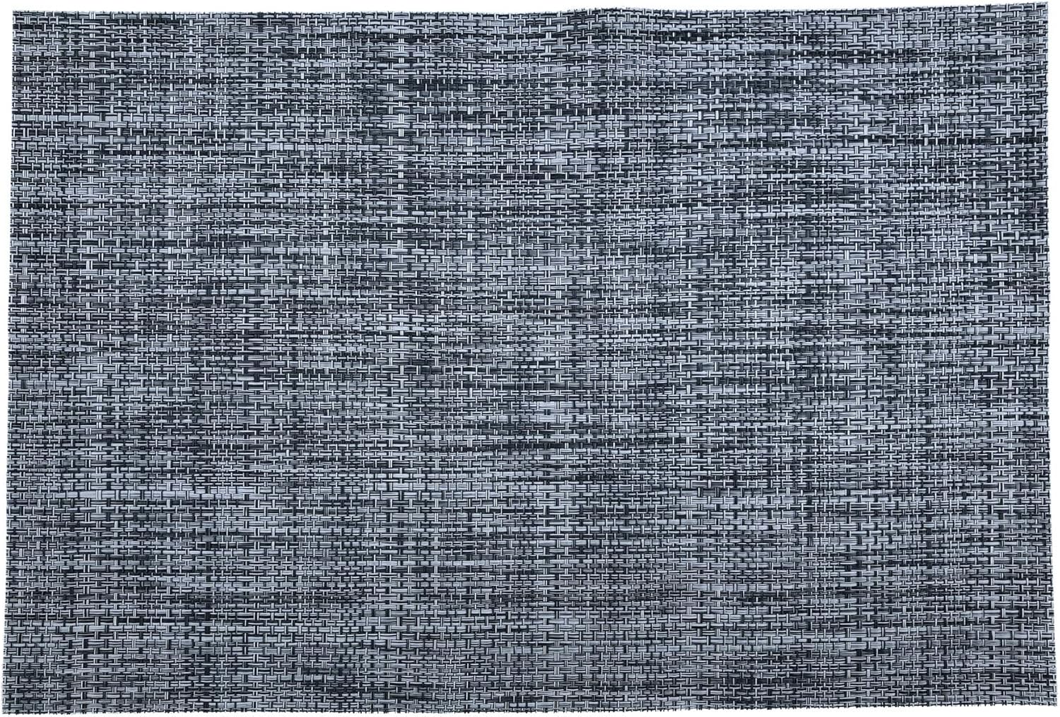 Texture Design Woven PVC Placemat (Blue), Set of 6