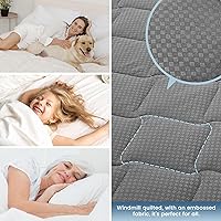 Vista 6 de SLEEP ZONE Protector de Colchón Impermeable Almohadilla Twin Lavable a Máquina, Cubrecolchón Transpirable con Bolsillos Profundos, Uso en Todas