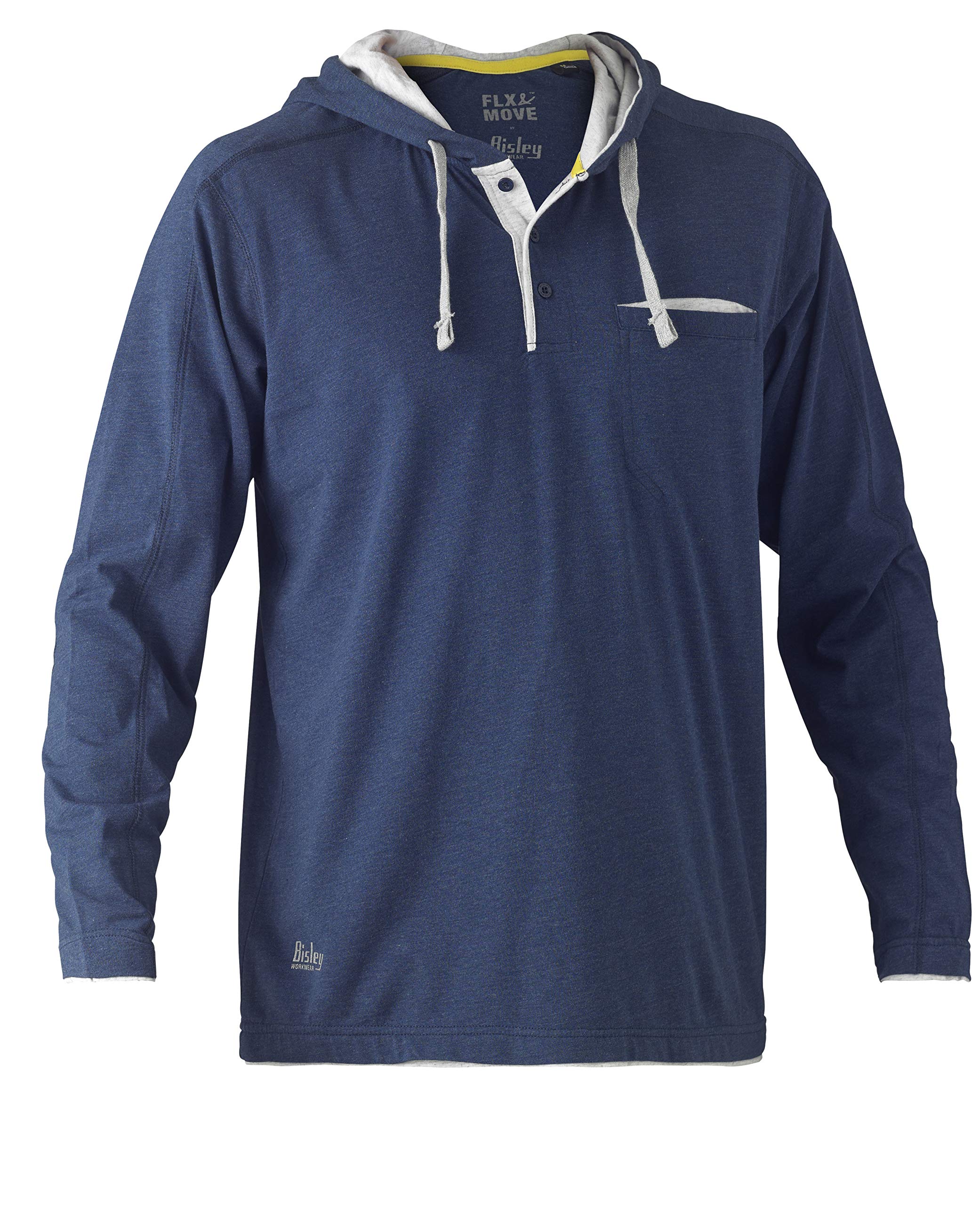 Sudadera Flex & Move Bisley de algodon suave con manga larga flexible para entornos exigentes