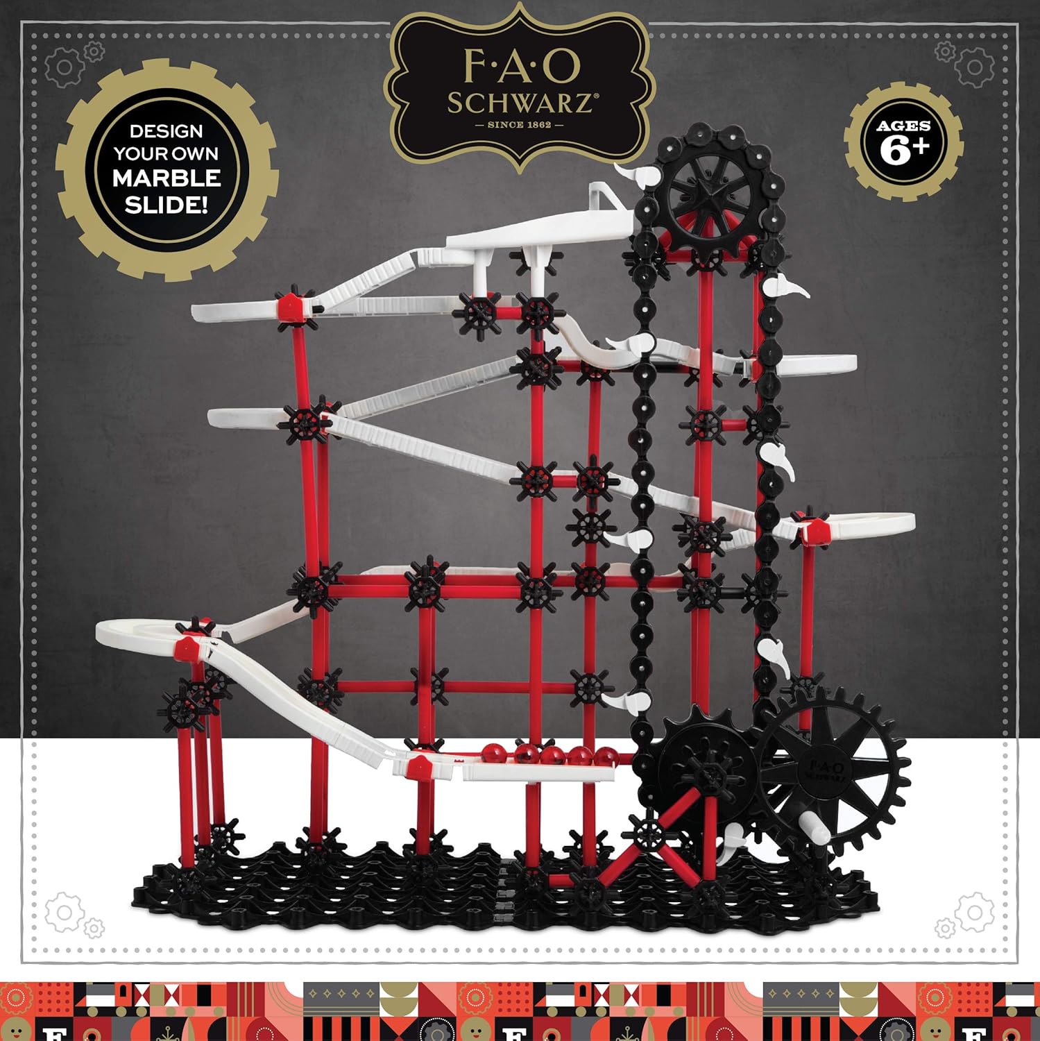 FAO Schwarz 321-Piece Marble Run Construction and Turkey Ubuy