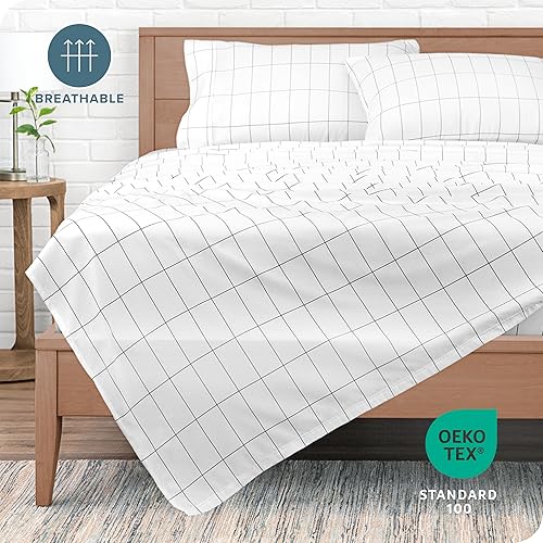 Miniatura 4 de Bare Home - Juego de sábanas de microfibra ultrasuave de 1,800hilos, tamaño de dormitorio universitario, doble cepillado, bolsillo profundo, tamaño