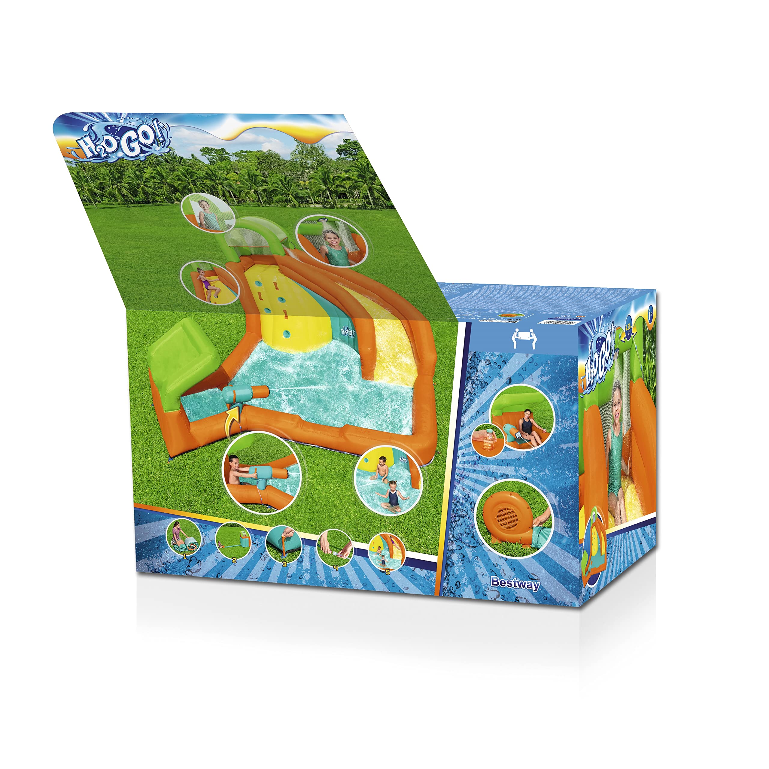14' x 12'1" x 8'8"/4.26m x 3.69m x 2.64m Canopy Cove MEGA Water Park