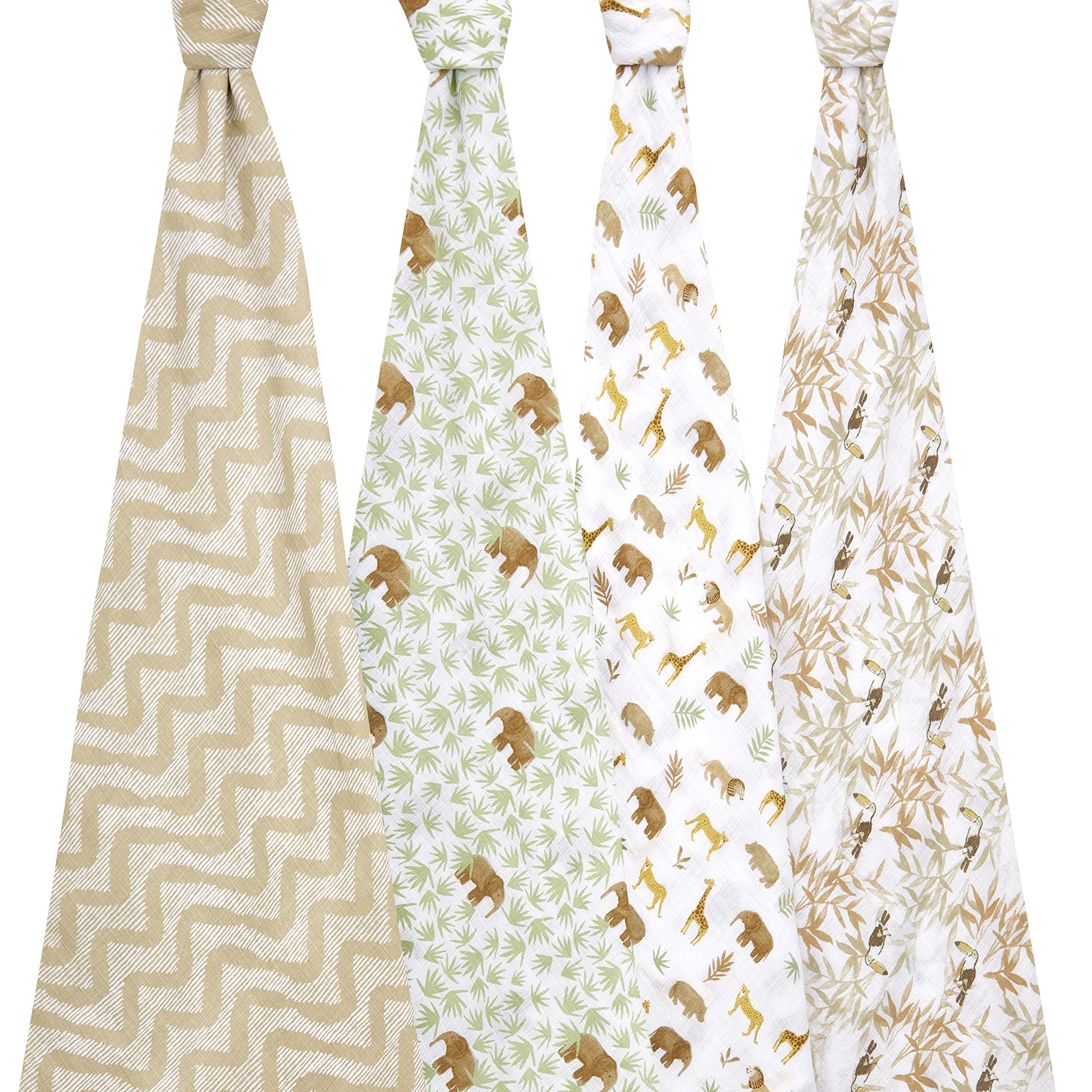 aden + anais tanzania Swaddle Blanket - Pack of 4, Baby - Image 3