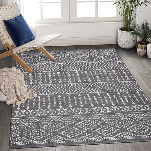 Art&Tuft 6x9 Area Rug, Super Soft UltraThin Moroccan