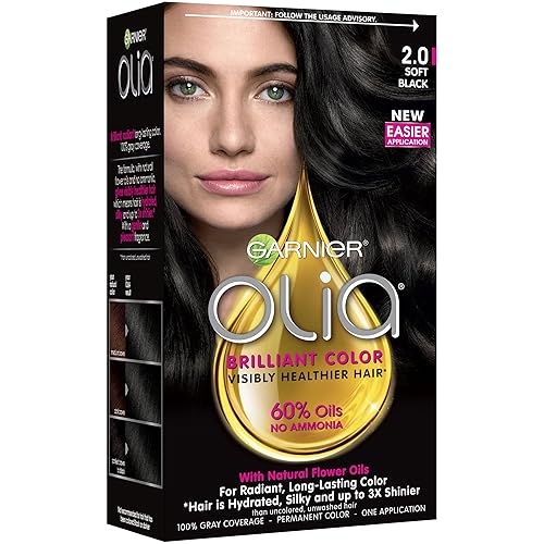 Vista 159 de Garnier Olia - Tinte para el cabello libre de amoníaco [4.0], marrón oscuro, 1 unidad (paquete de 4)