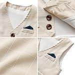 amokk Baby Boy Formal Wear for 1st 2nd Birthday Gentleman Outfits for Chirstening Bowtie and Vest Pants Set