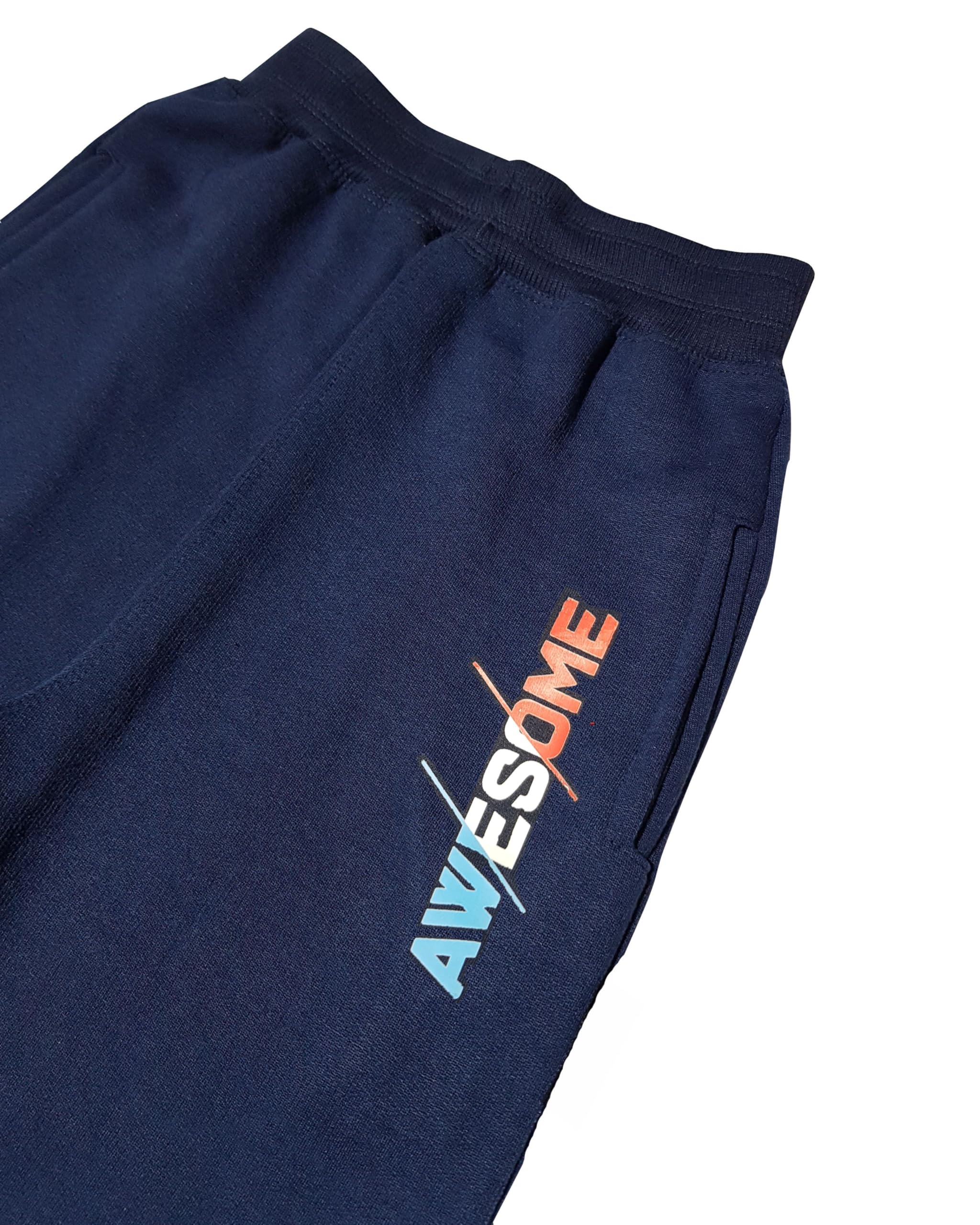 STARLATH Kids Fleece Warm Track Pant, Jogger, Warm Pajama and Lower Winter Wear for Boys and Girls (Pack of 2) (in, Age, 11 Years, 12 Years, Regular, Blue & Maroon) 2