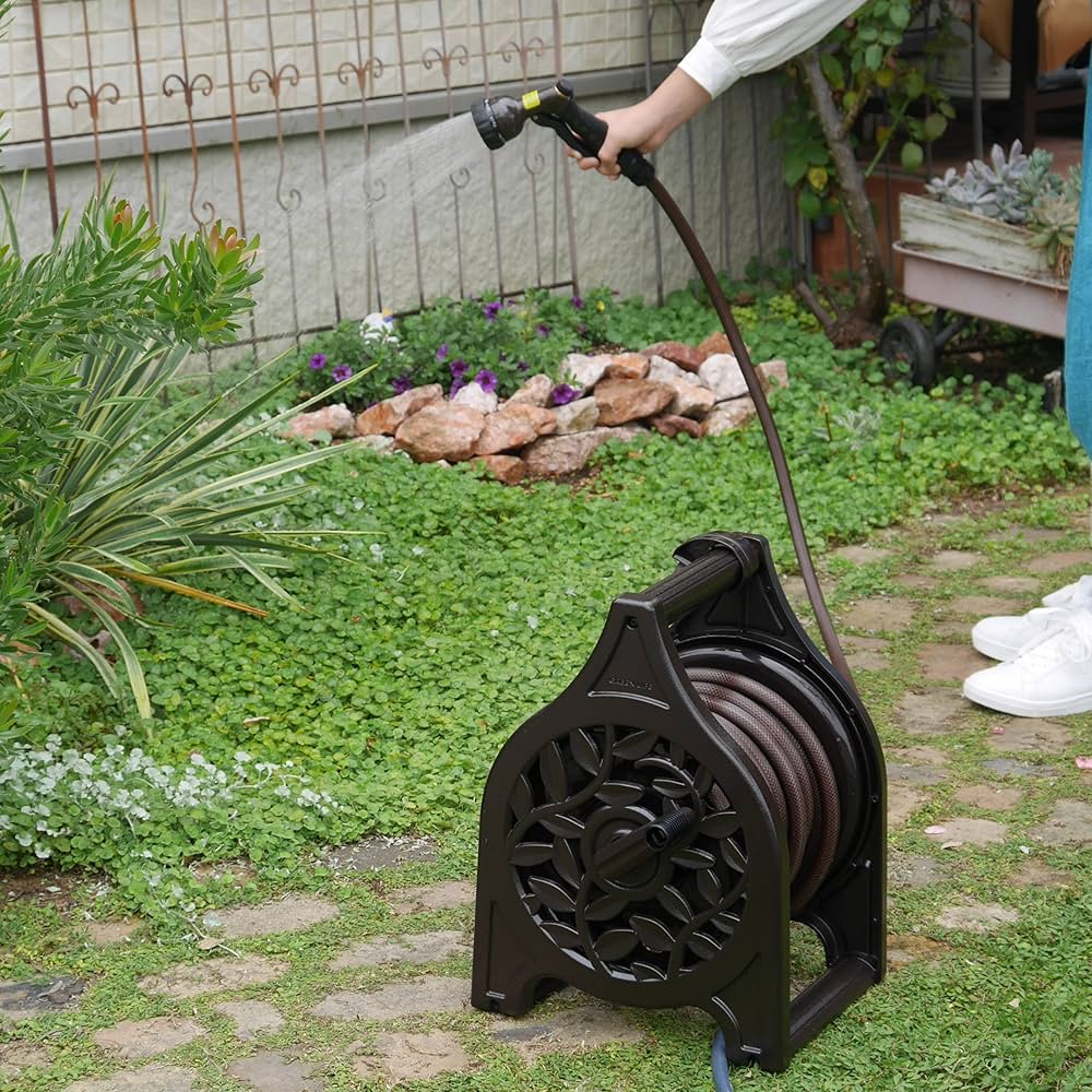 Amazon | グリーンライフ ホースリール 景観と調和するアンティーク調