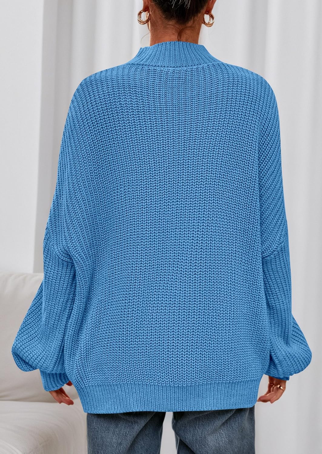 PRETTYGARDEN Fall Oversized Sweaters for Women Chunky Knit Long Sleeve Turtle Neck Pullover Jumper Tops Cozy Winter Clothing - Image 4