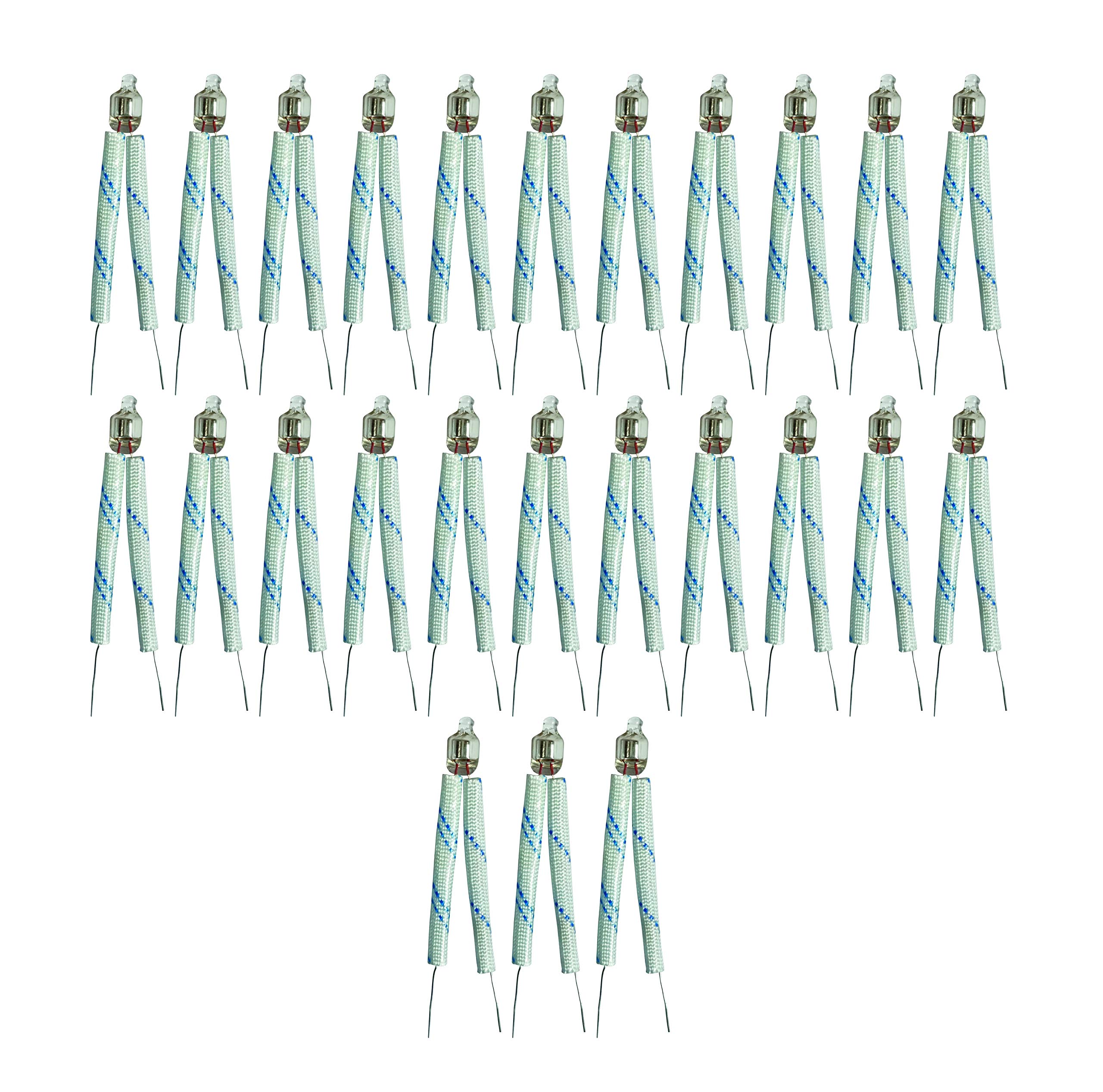 PGSA2Z® 25 Pcs 5 * 10mm Head Orange Light Neon Bulb Indicator Lamp With Resistor