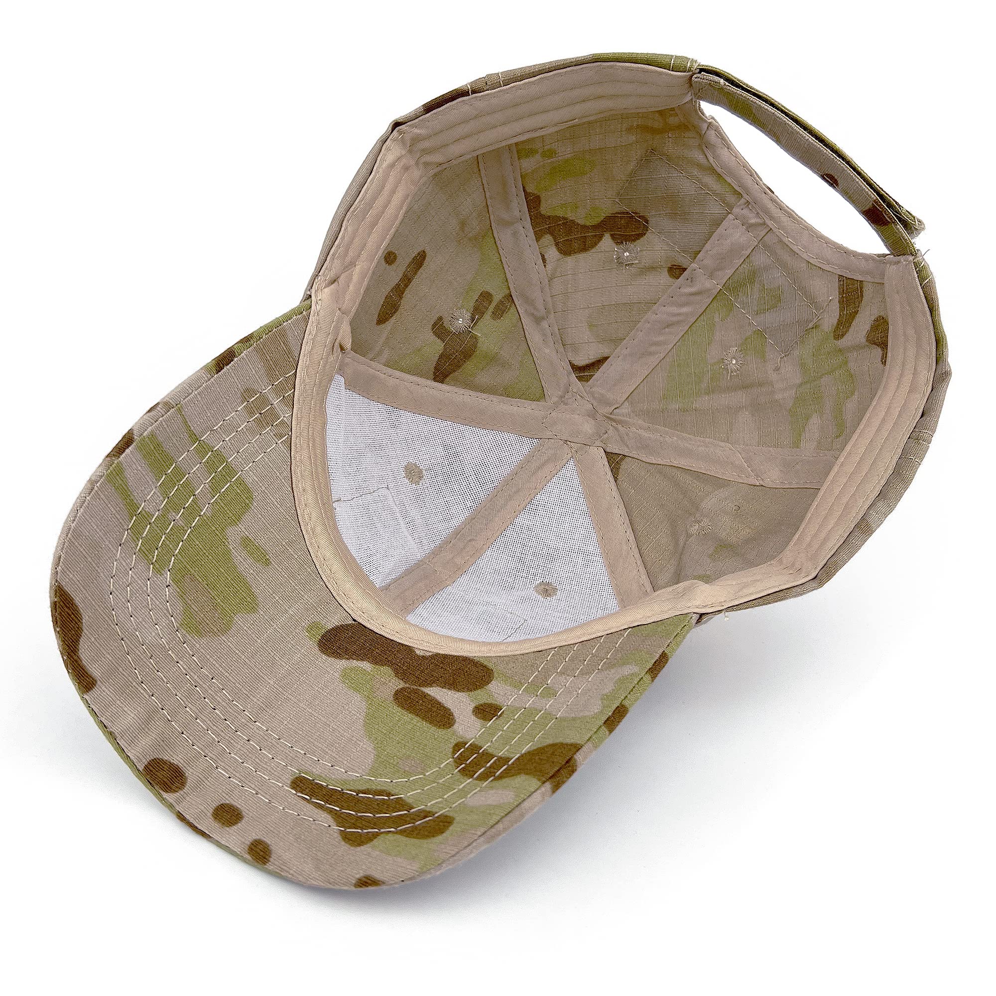 Gorra de béisbol táctica con parche de bandera estadounidense para hombre, bandera de Estados Unidos, militar, militar, operador patriótico, camuflaje, Desierto-Large 4