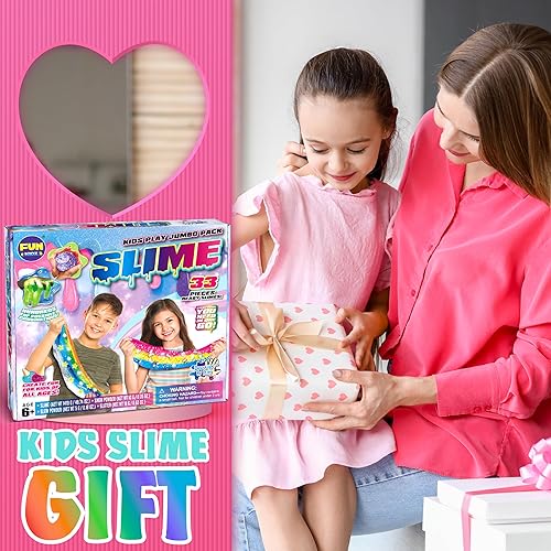 Miniatura 2 de FunKidz - Kit de 33 tazas de slime jumbo para niños, paquete de slime prefabricado para bricolaje, suave, nube, transparente, mantequilla,