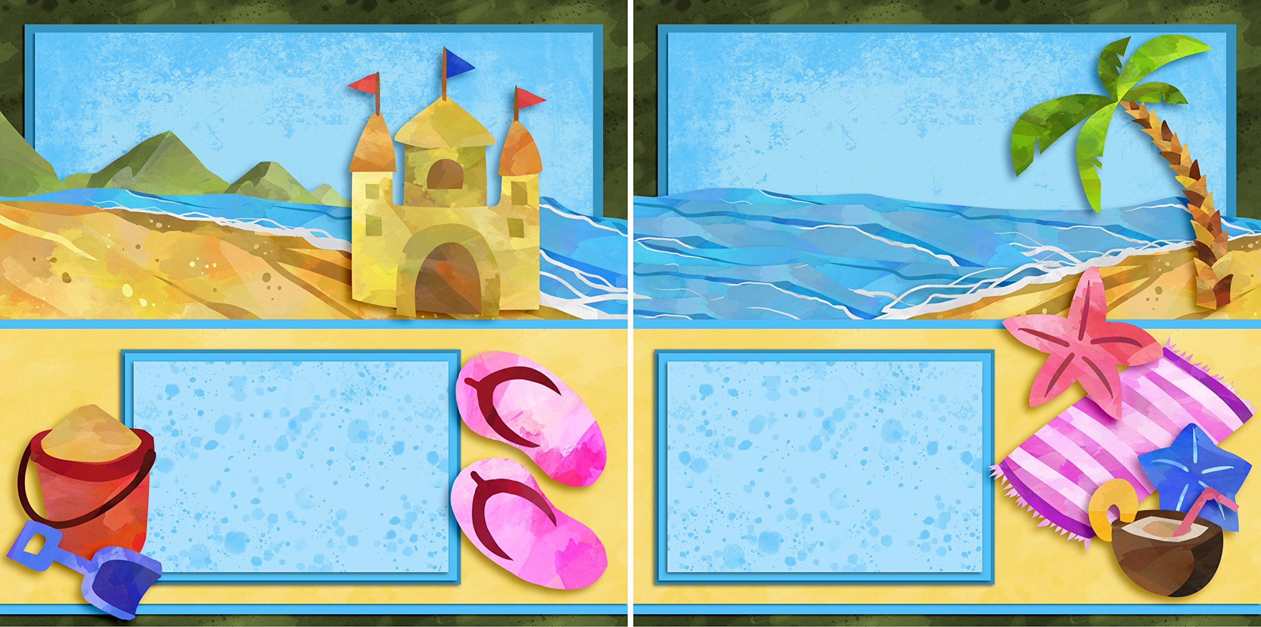 Zestaw scrapbookingu Beach Life - 5 układów podwójnych stron