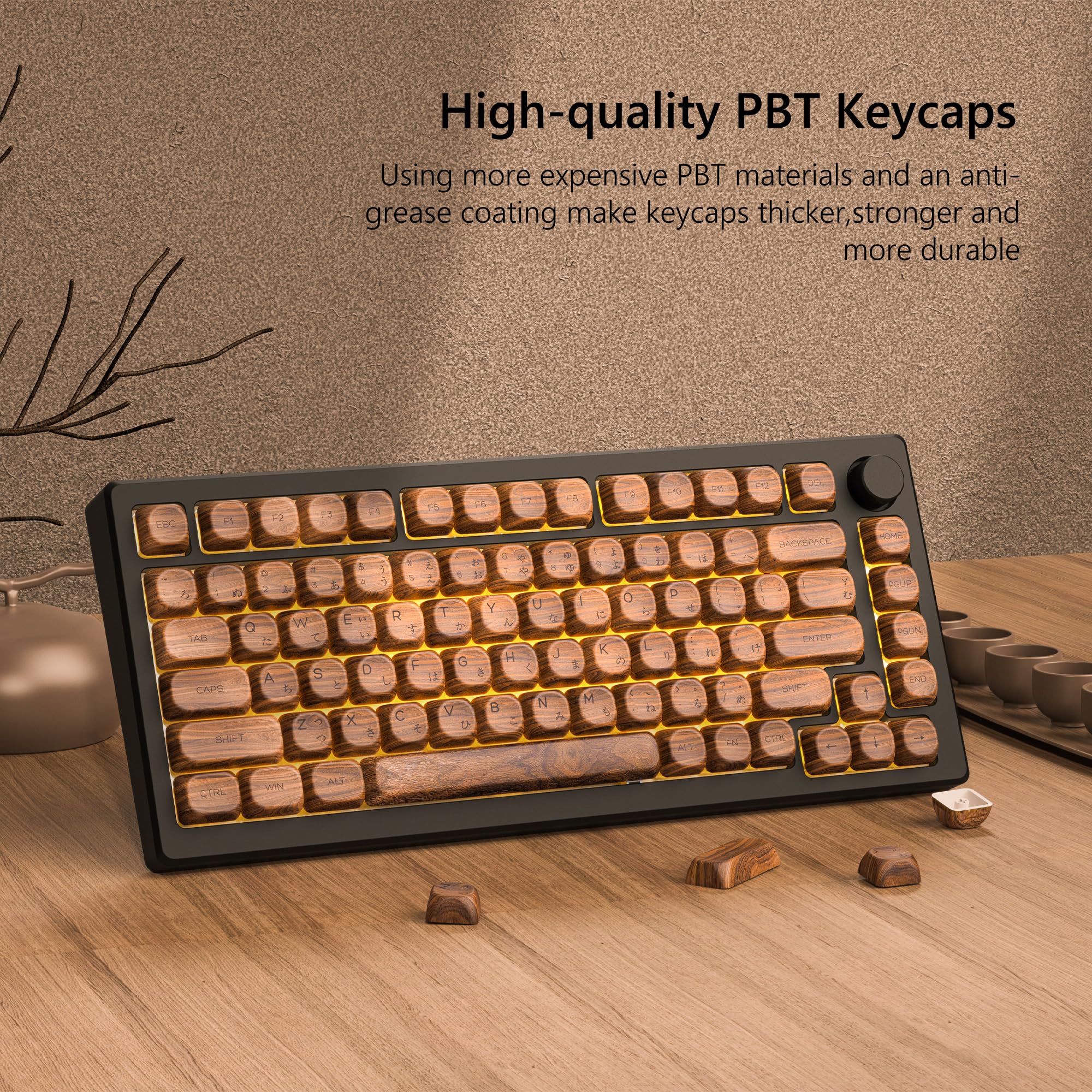 WOMIER WD75 メカニカルキーボード Womier WD75 75% VIA Support Wireless Wooden Keyboard – Womier Keyboard