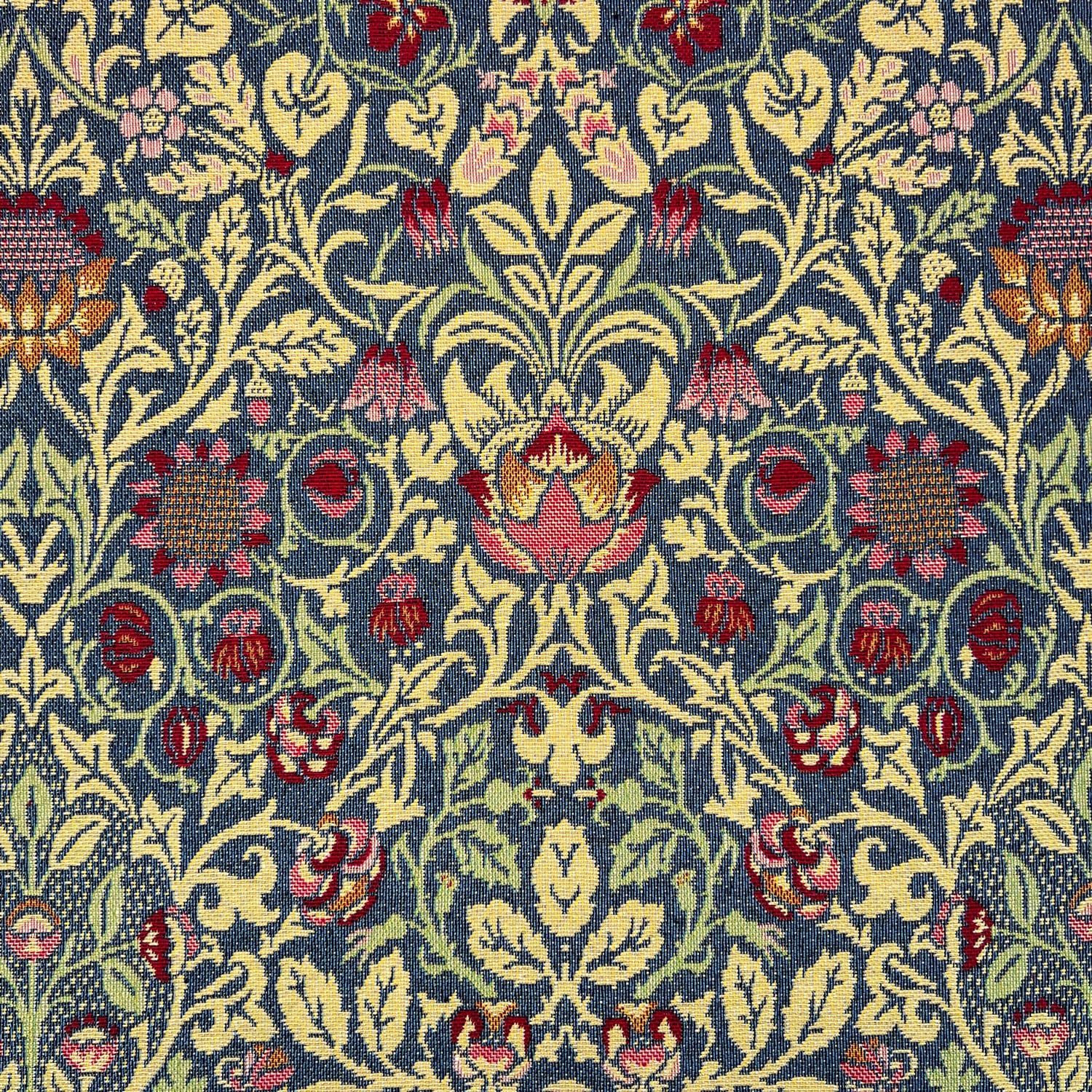 Tapestry Fabric William Morris - Violet & Columbine - Floral Upholstery Fabric Material