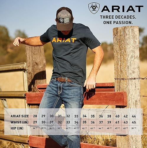 Vista 5 de Ariat Jeans M2 de corte de bota relajado para hombre