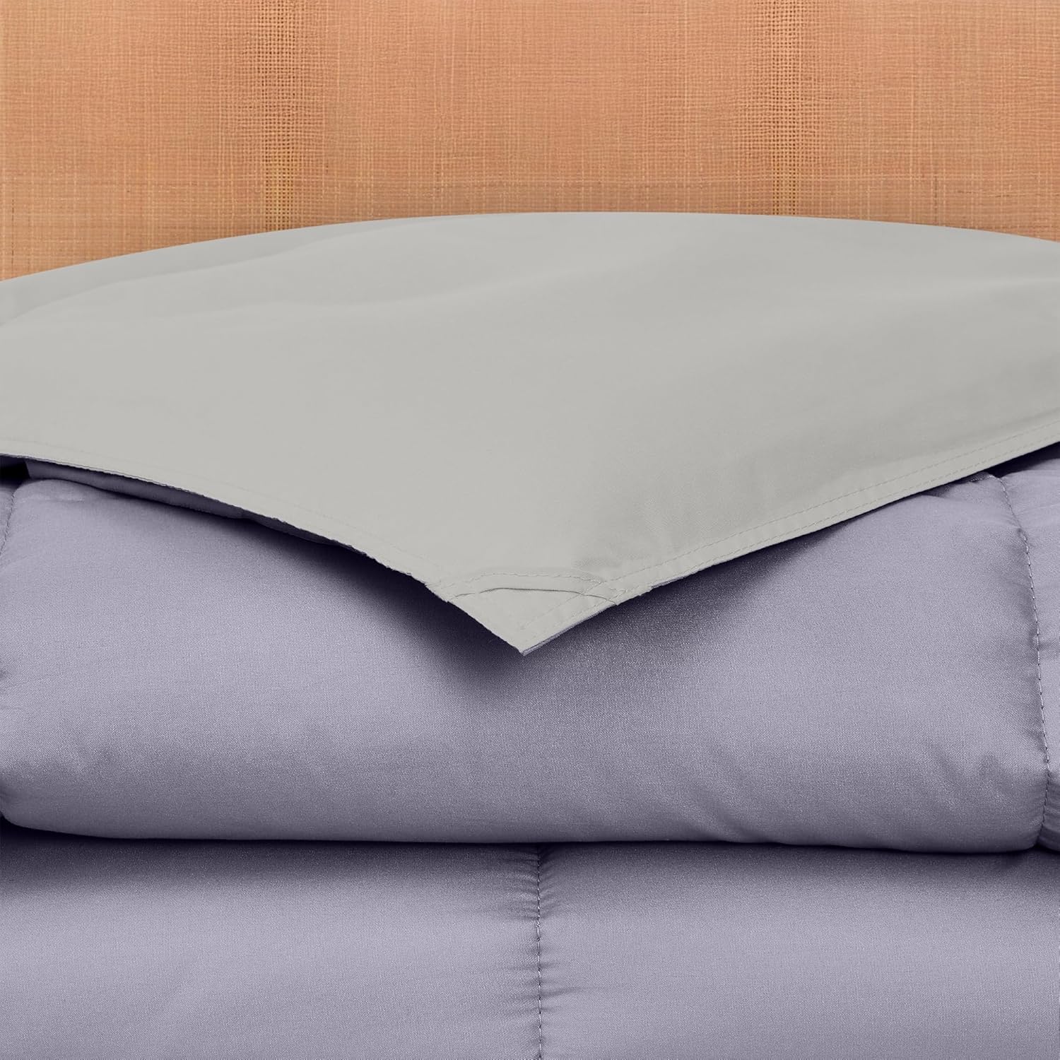 Modern Threads Down Alternative Reversible Comforter Purple/Silver Twin