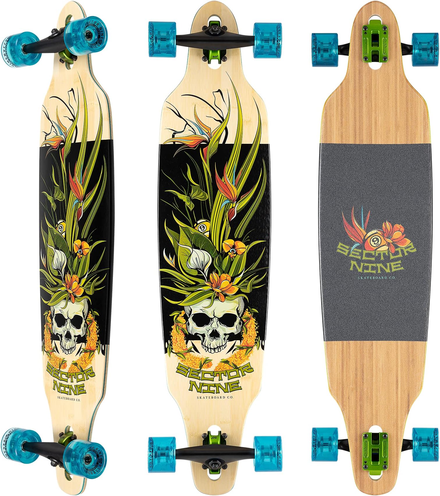 Sector 9 Longboard Complete Bamboo Lei Lookout Drop Through 9.625" x 41.125"