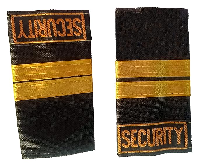 REGALIA Security Guard Shoulder Epaulette/Flap, PAIR