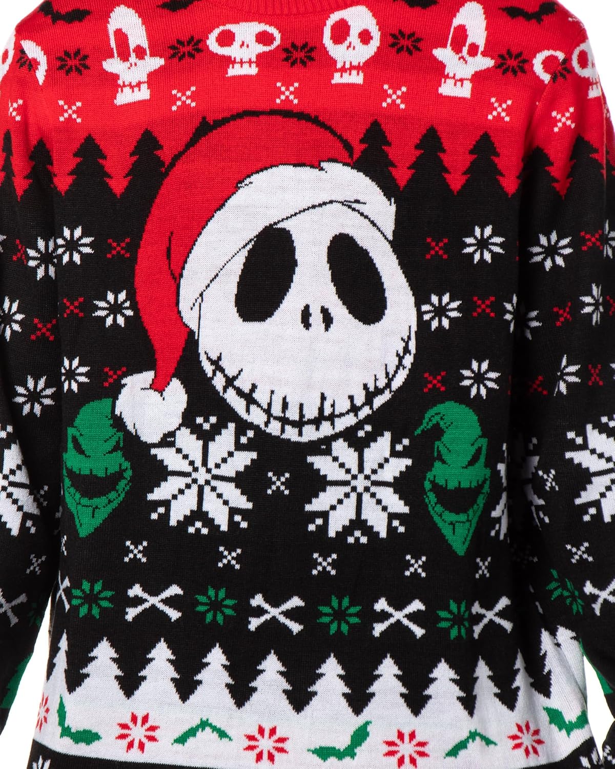 Mad Engine The Nightmare Before Christmas Men's Santa Jack Adult Ugly Sweater Knit Pullover