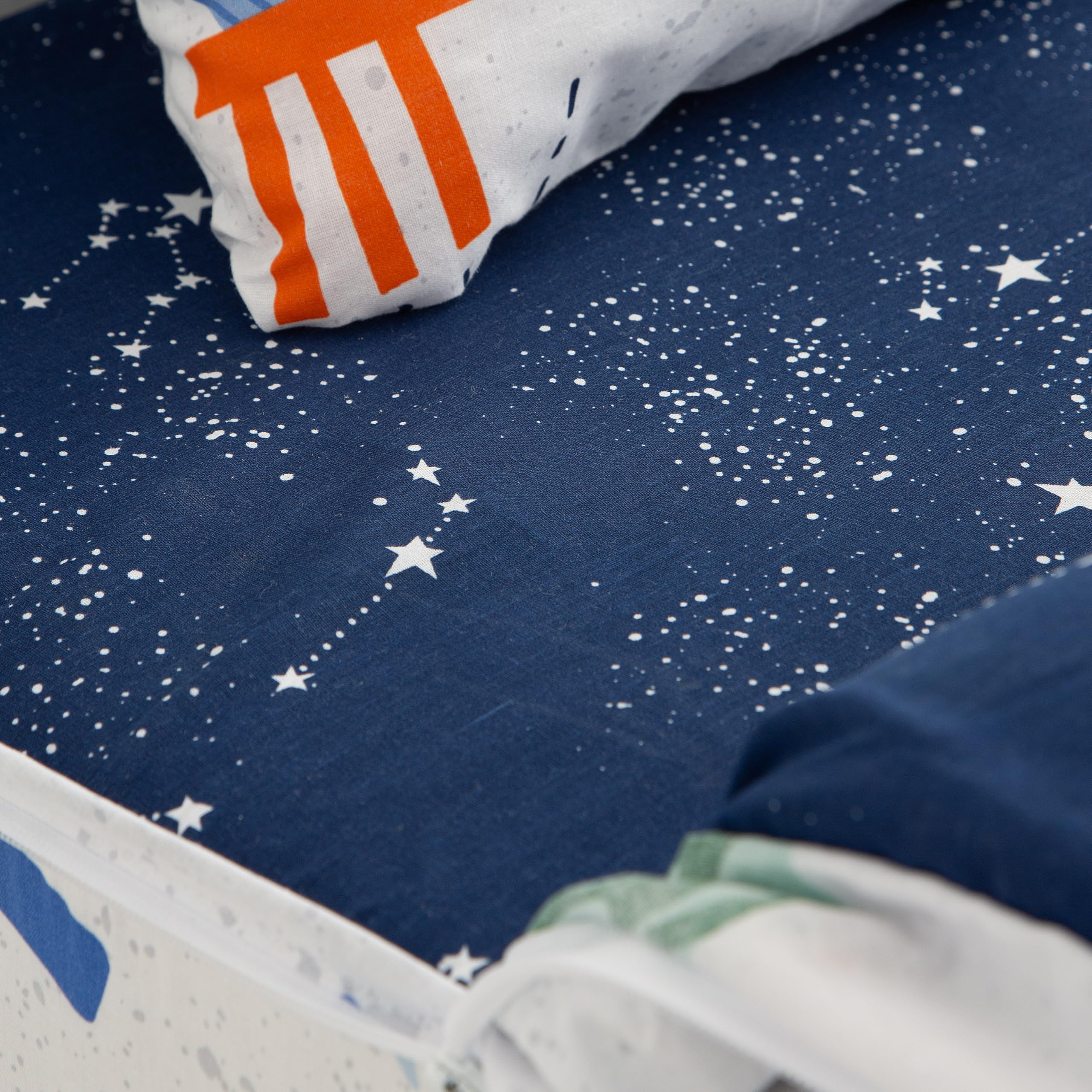 COTTON ARTean Copripiumino per bambini/ragazzi, reversibile, AVIONCITOS per letto da 90 (150 cm di larghezza x 260 cm di lunghezza