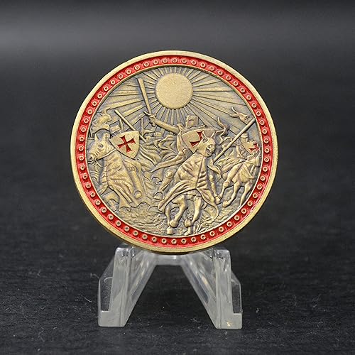Miniatura 5 de Moneda conmemorativa de The Knights Templar Challenge Moneda de armadura de Dios