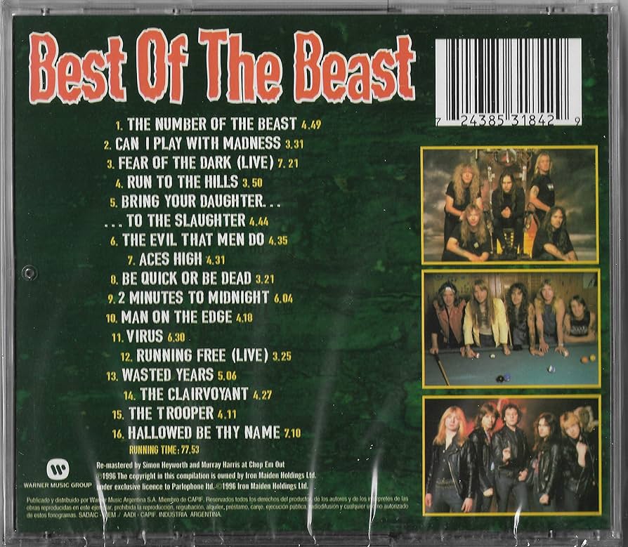 Best of the Beast: Iron Maiden: Amazon.ca: Music