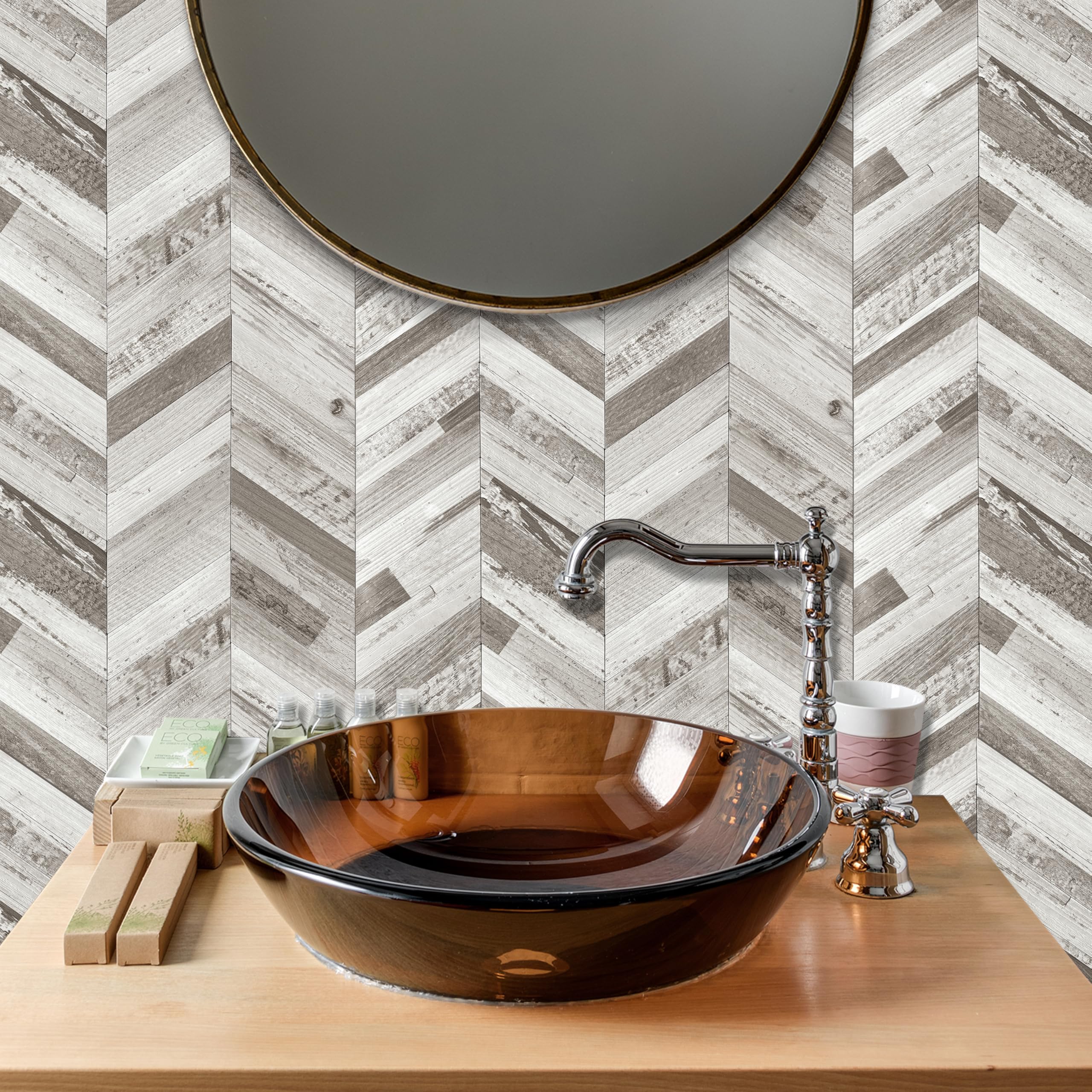 d-c-fix Premium Carreau Métal et marbre 29,7 x 29,2 cm - sticker carrelage pour crédence cuisine, salle de bain - décoratif autocollant carreau mural
