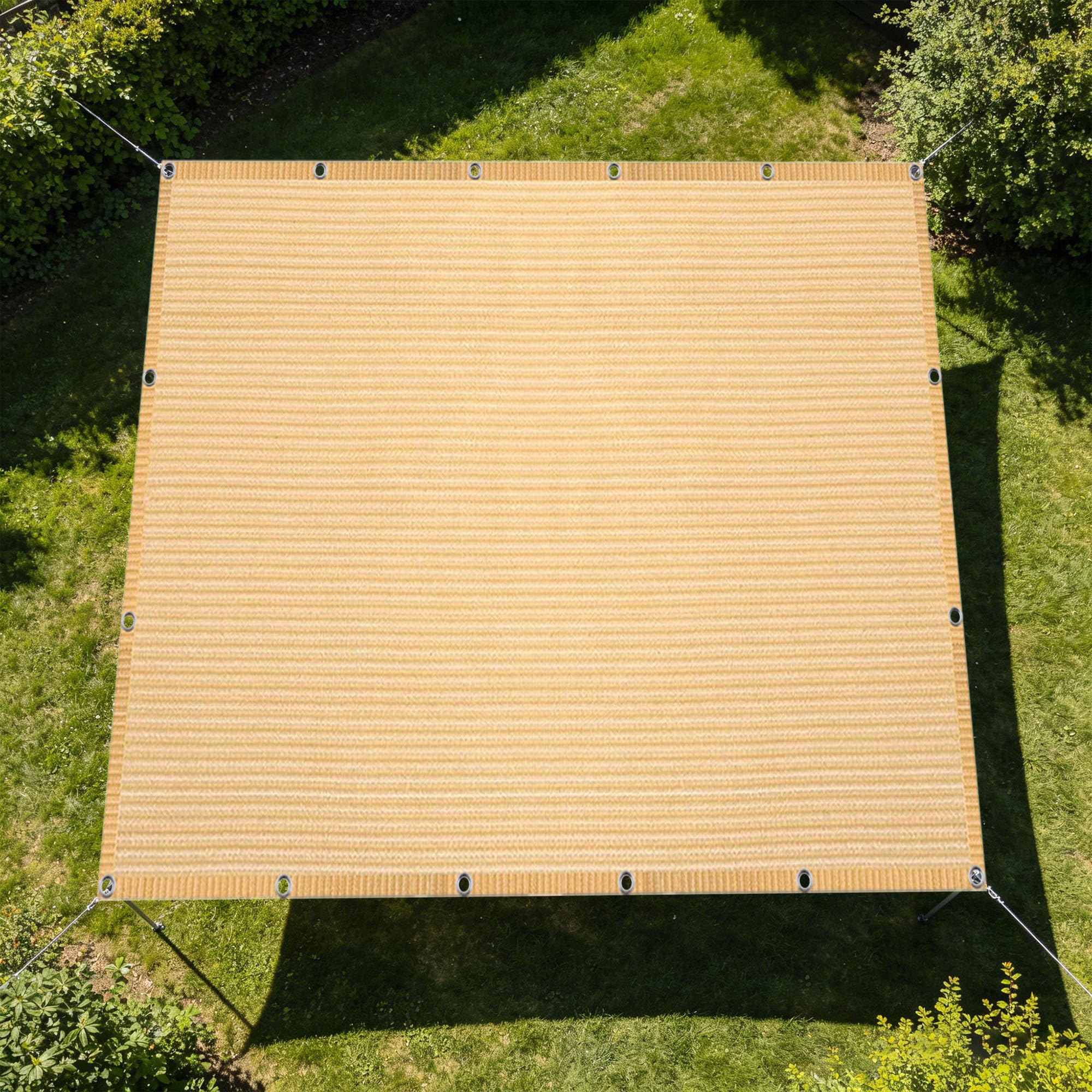 Filet d'ombrage crème 1.5x4 m pour serre et potager