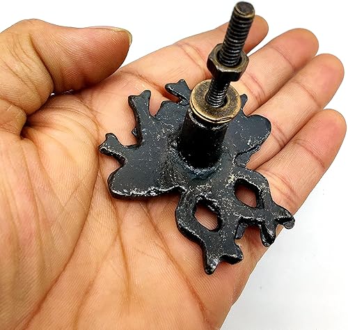 Miniatura 5 de 5MOONSUN5 Juego de 2 pomos de hierro fundido de abeja de miel para gabinete, pomos de cajón, pomos de metal, tiradores de cajón, pomos de puerta,