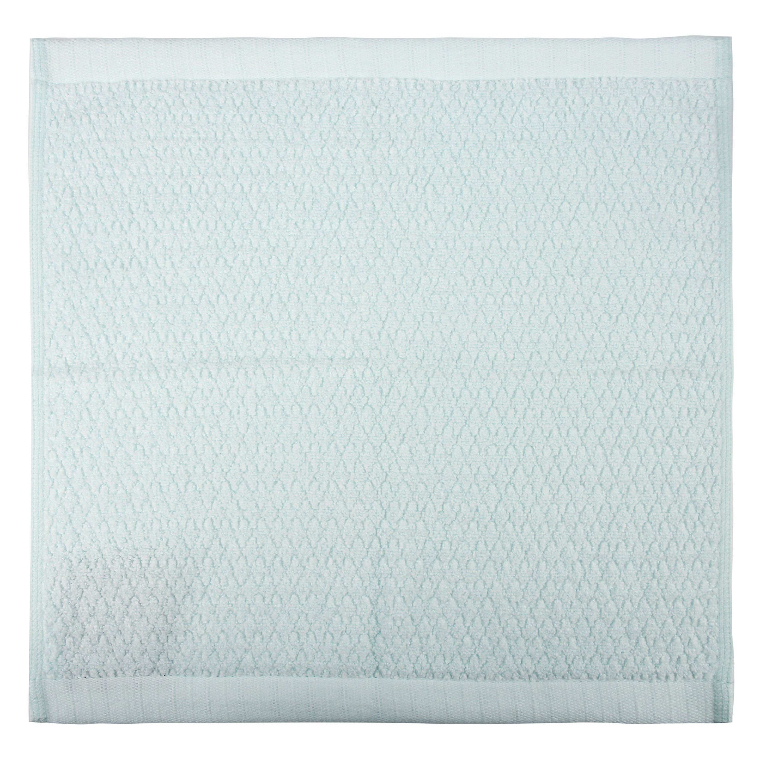 Everplush Diamond Jacquard Washcloth 6 Piece in Hushed Green, Spearmint, 6 x Washcloth ( 13 x 13 IN) - Image 3