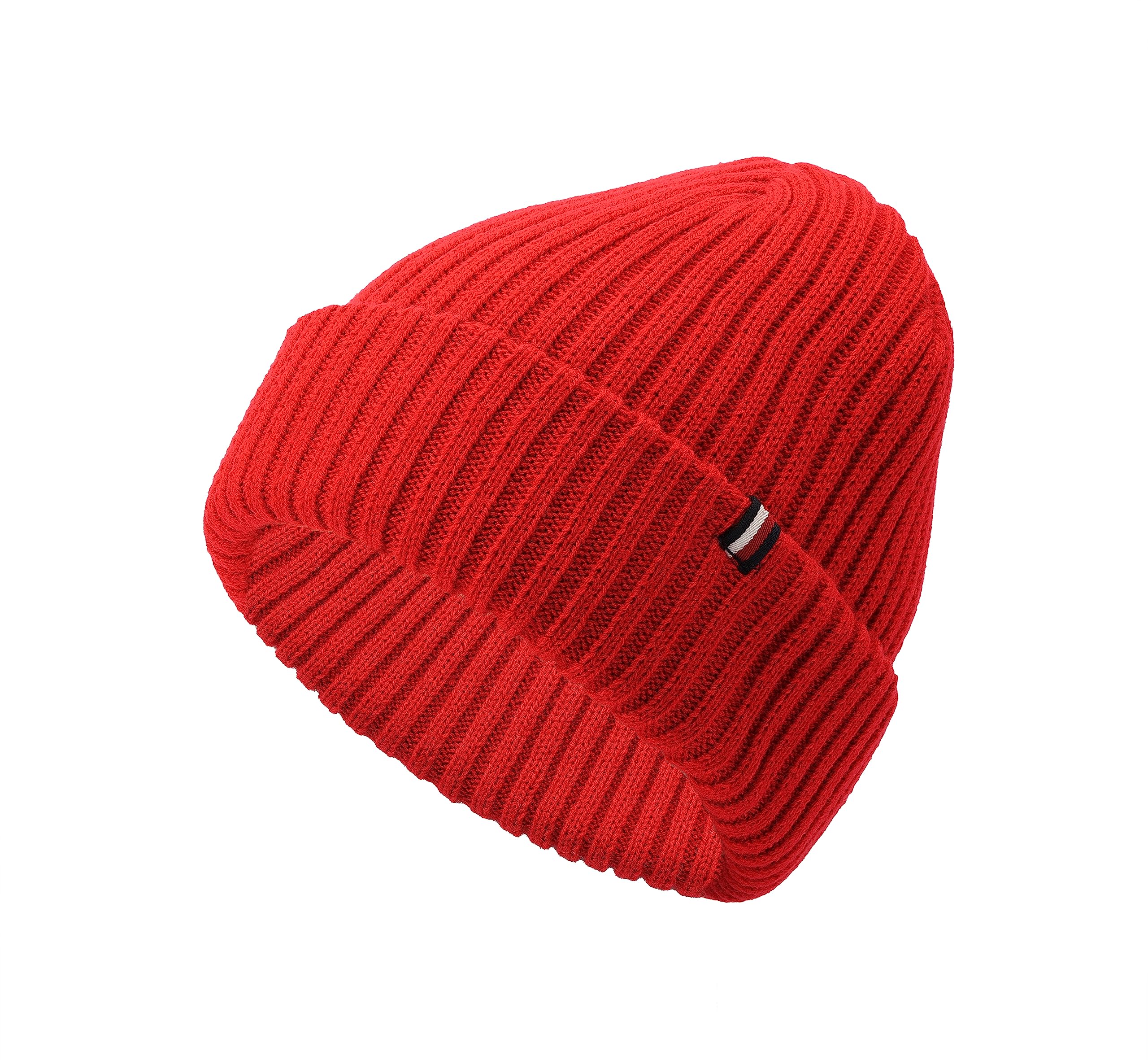 Tommy Hilfiger Women's Rib Cuff Hat, Primary Red, One Size