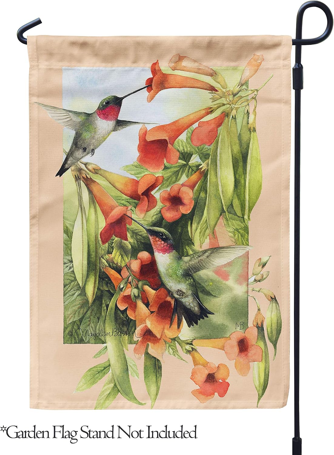 Flagology.com, Marjolein Bastin, Sweet Summer – Garden Flag 12.5" x 18", Outdoor/Indoor, Exclusive Premium Fabric, Summer