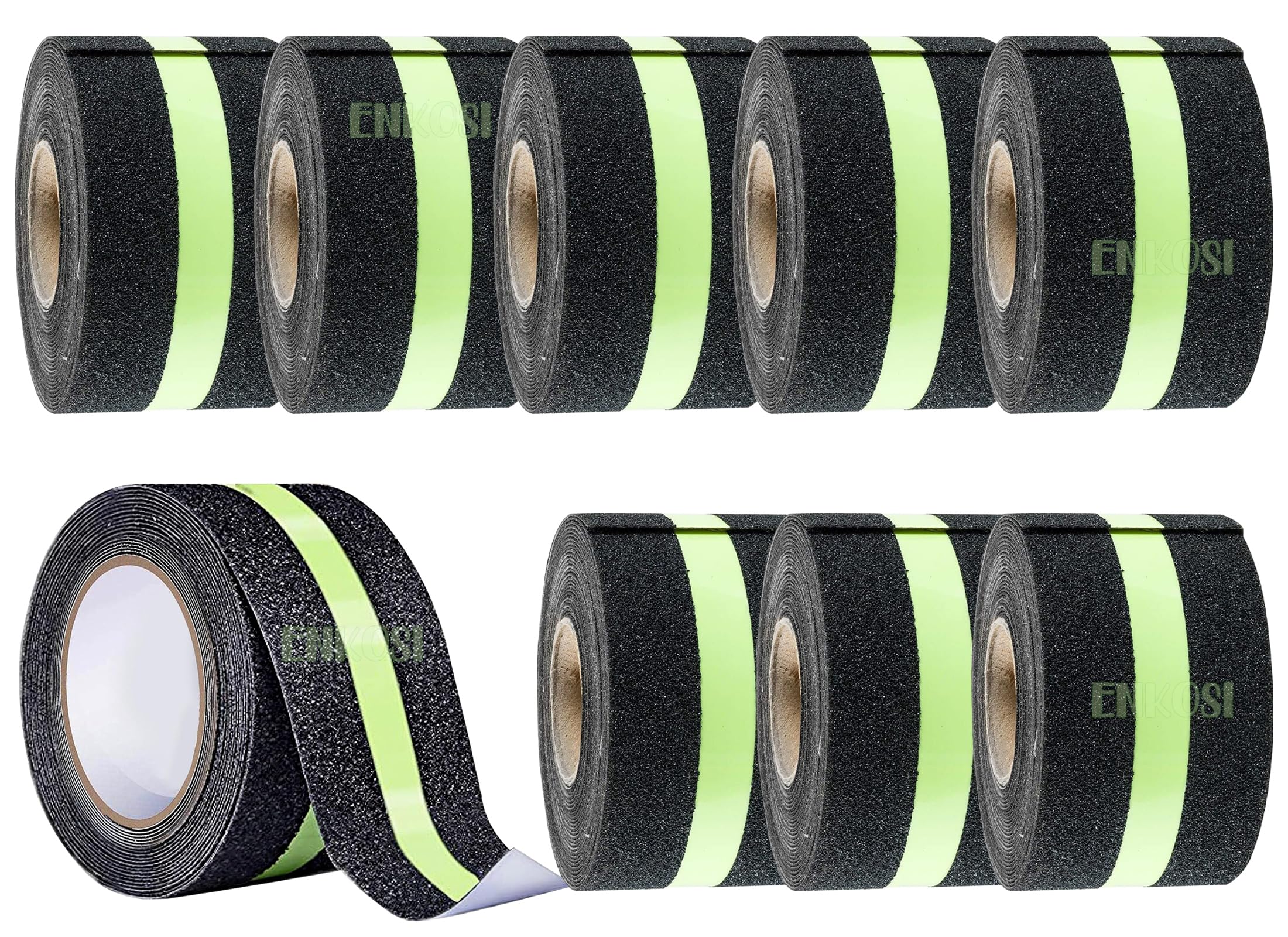 ENKOSI Anti Slip Grip Tape,Non-Slip Traction Tapes With Glow In The Dark Reduce The Risk Of Slipping For Indoor Or Outdoor Stair Tread Step And Other Slippery Surfaces,2 InchX16.4 Foot (B0D96C3CP4) Amazon Price History, Amazon Price Tracker
