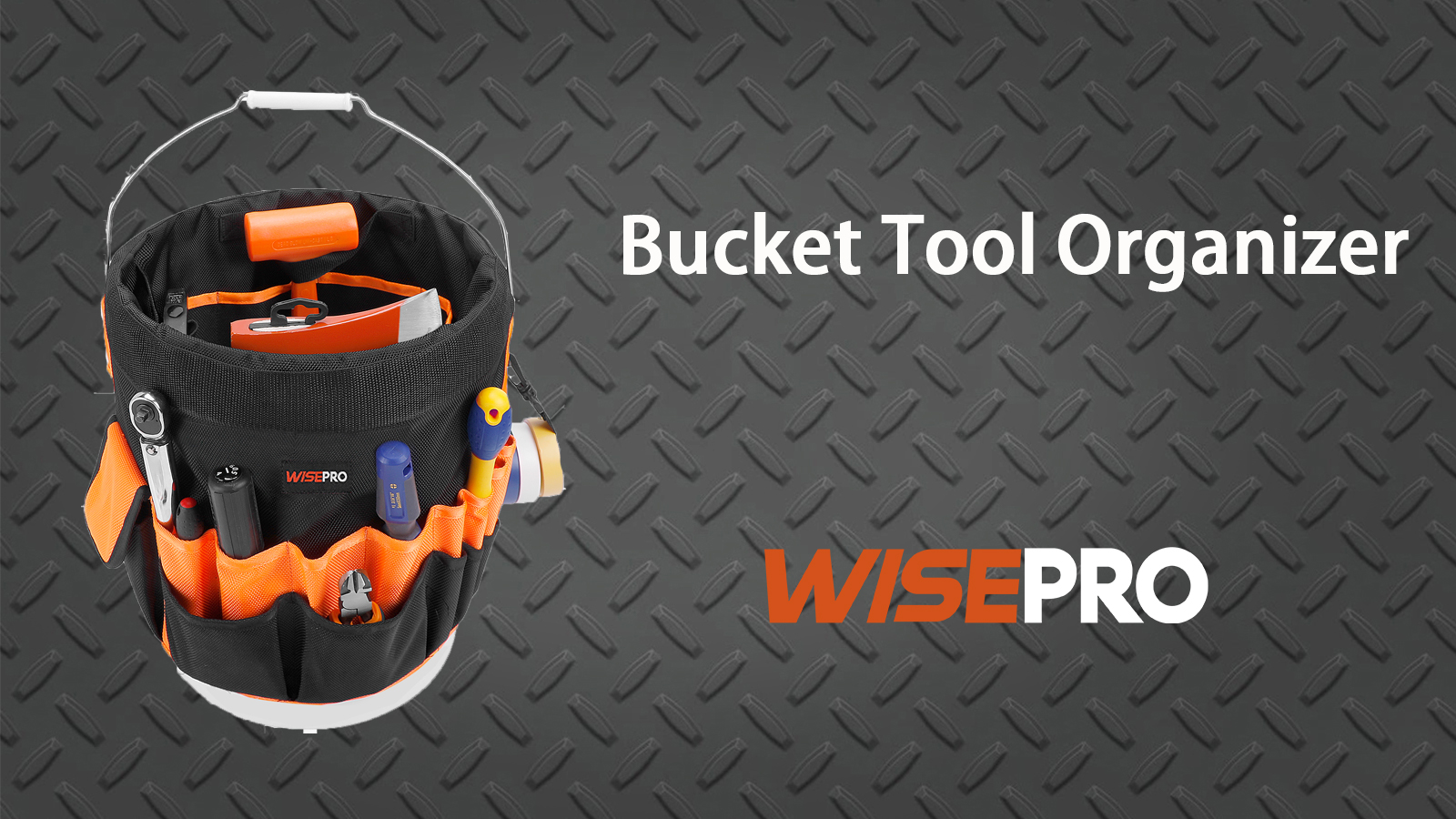 WISEPRO Bucket Tool Organizer Fit 5-Gallon Buckets, Tool Bucket