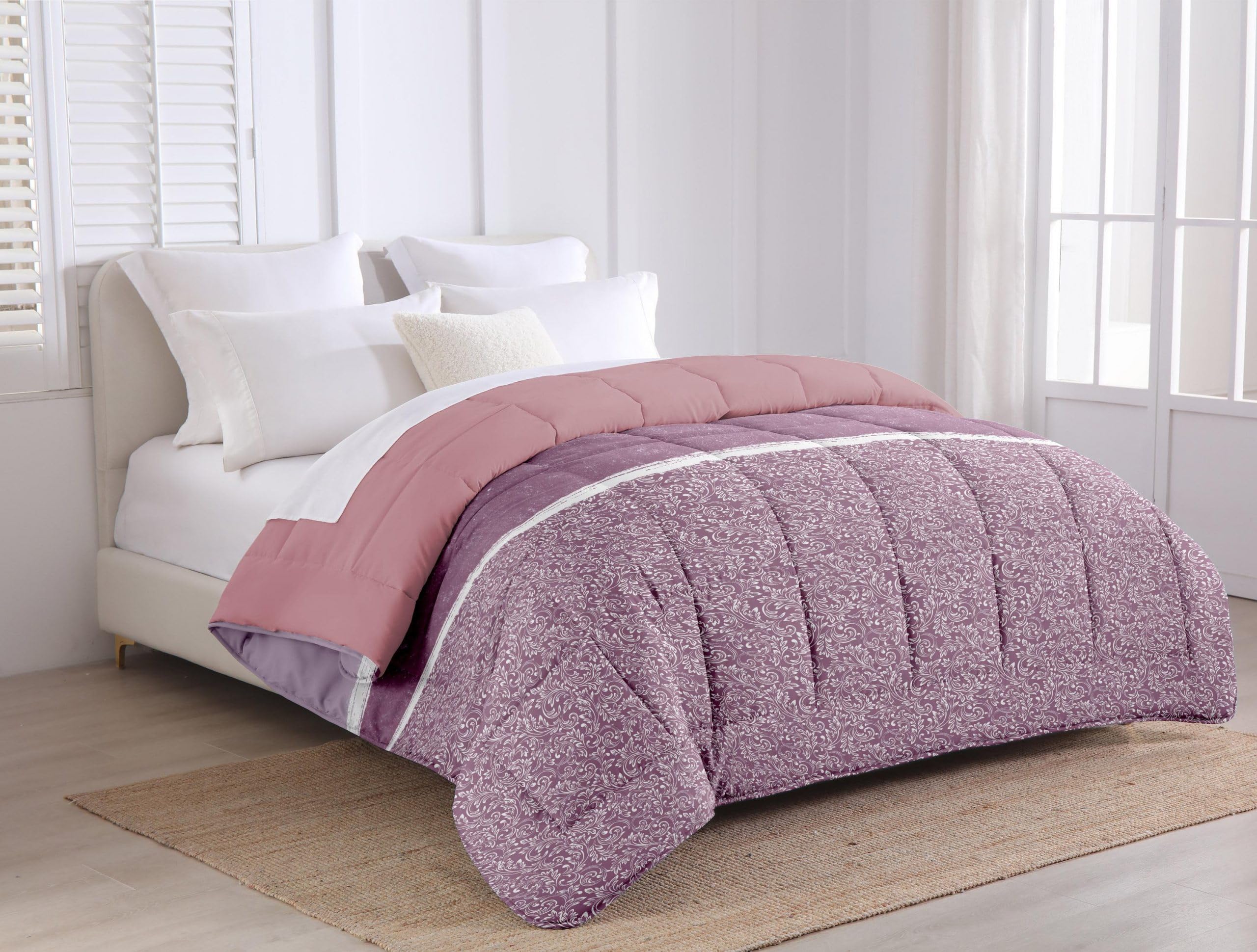 MANEMI - Edredón Estampado con Relleno de Fibra, Edredón Cama Individual, Edredón Invierno 180 x 240cm, Tejido Suava y 100% Poliéster