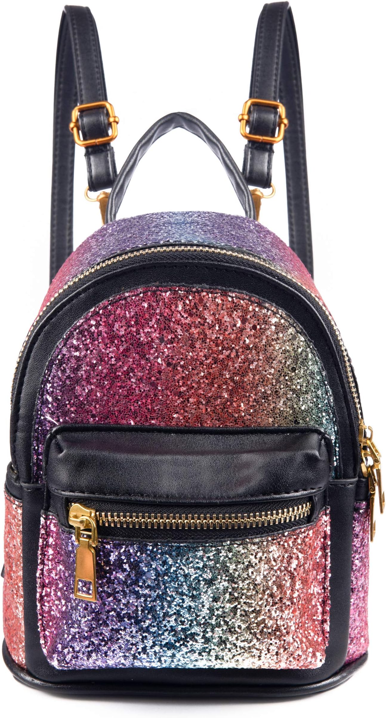 Women Girl Bling Mini Backpack Convertible Shoulder Cross Bags Purse