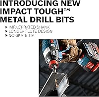 Vista 6 de BOSCH Broca de cobalto CO2137 5/32 pulgadas x 3-1/8 pulgadas (paquete de 2)