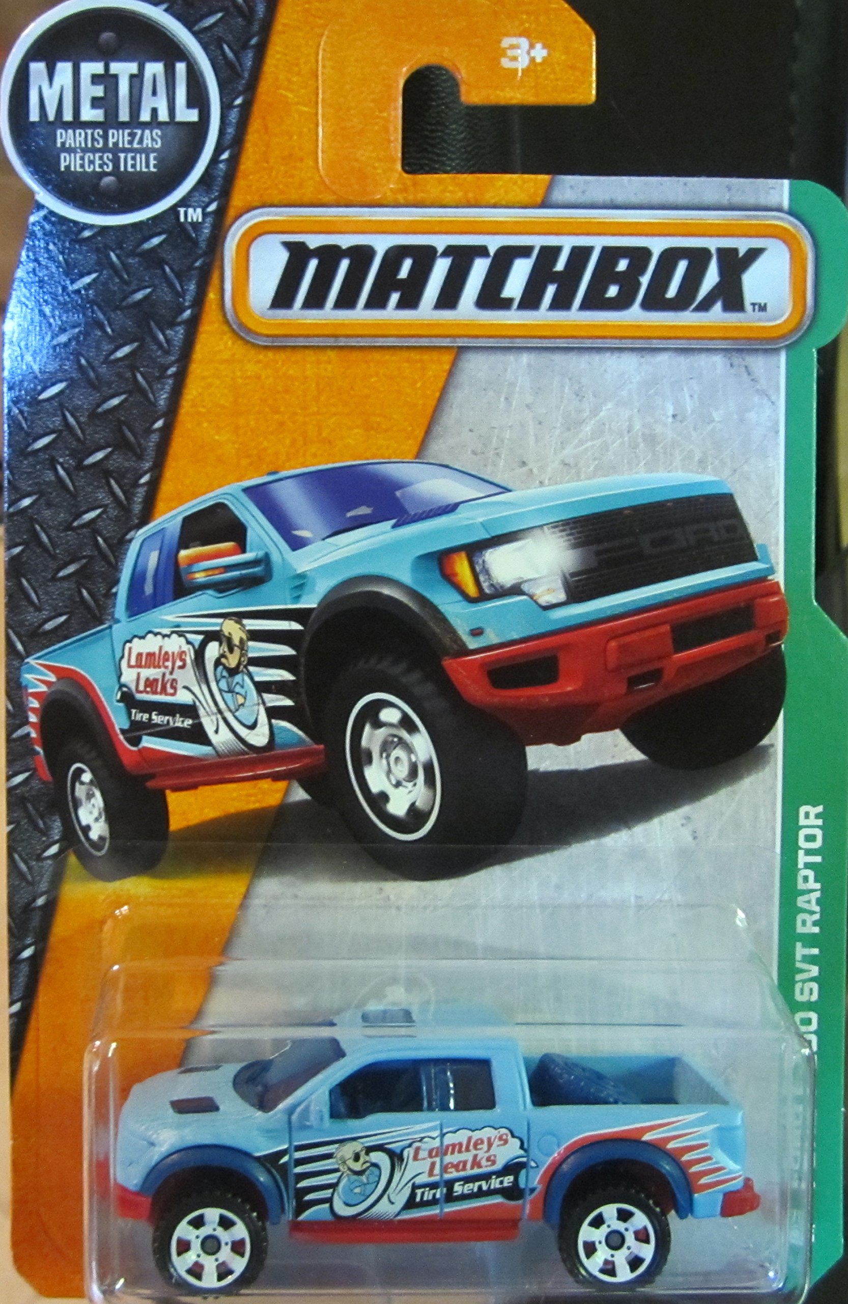 Matchbox 2016 MBX Explorers Ford F-150 SVT Raptor 117/125, Light Blue