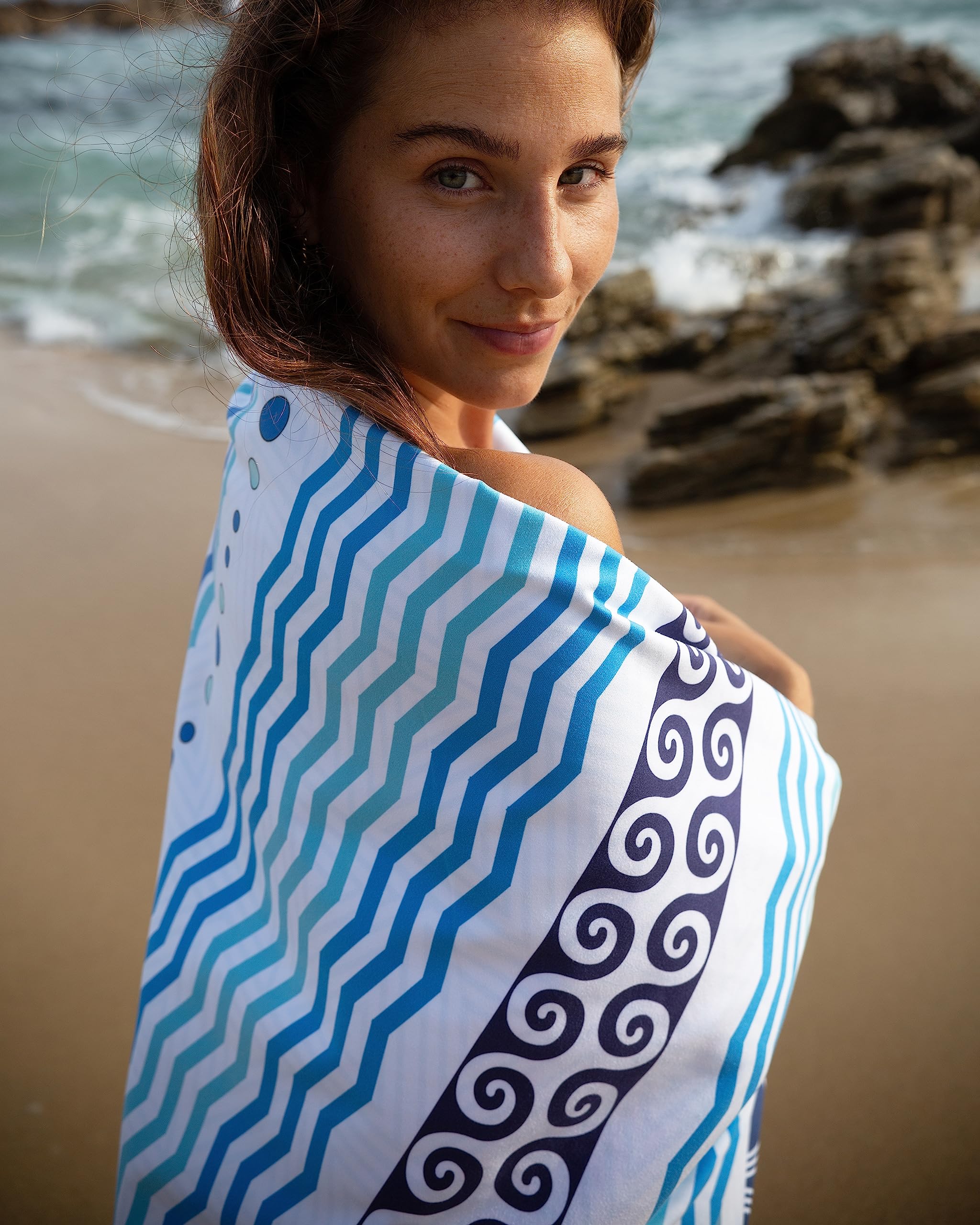 Amazon.co.jp: Elite Trend XL ビーチタオル 旅行用 XLサイズ 78x35