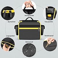 Vista 3 de Funda para compresor de aire compatible con el inflador de neumáticos DEWALT 20V MAX + bolsa compatible con la herramienta de corte DEWALT 20V MAX