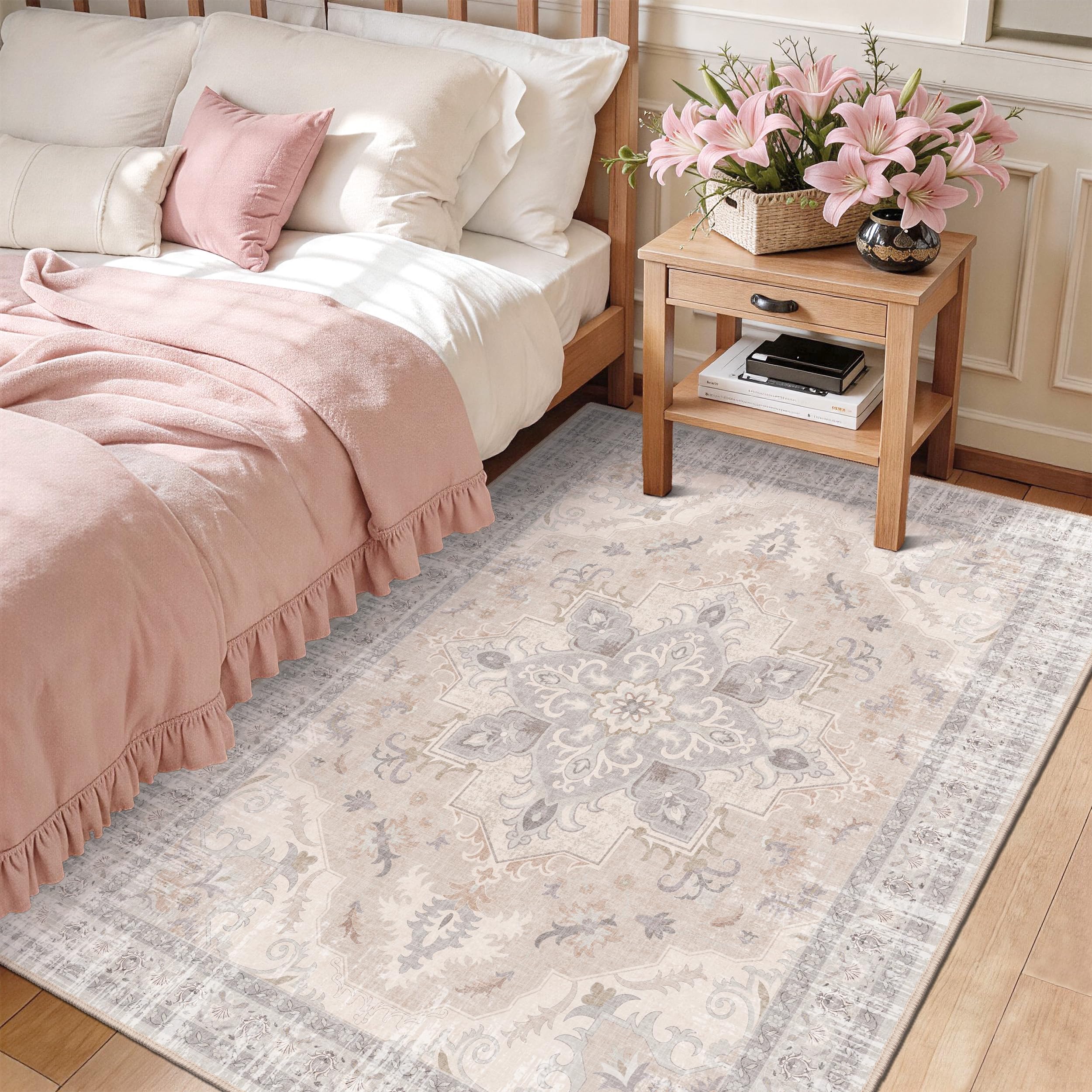 TTelephant 4x6 Bedroom Rug