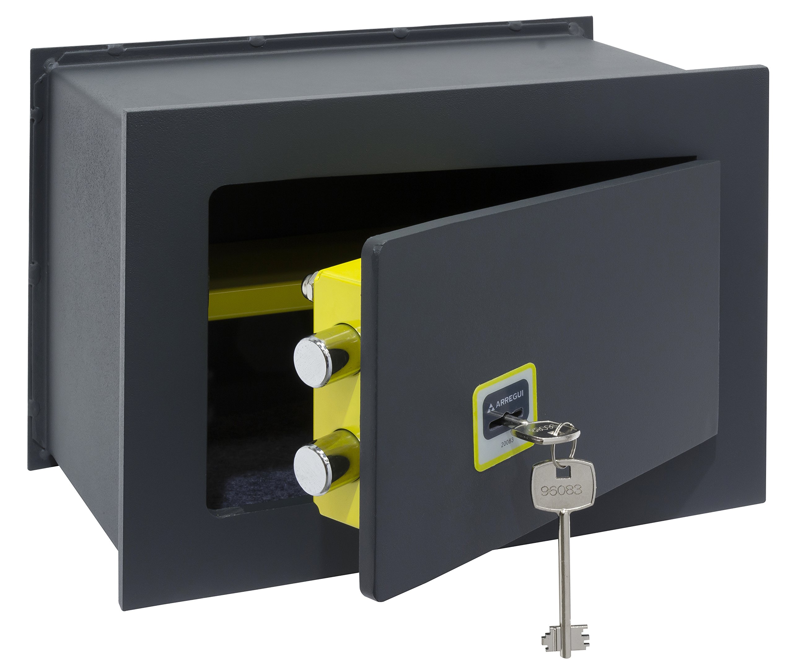 ARREGUI 281320 klucz do sejfu, idealny 10 mm, ciemnoszary, 10 l, 23 x 35 x 20 cm