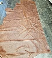 Vista 4 de NAT Leathers™ Marrón bronceado coñac de 22 a 24 pies cuadrados (22-24 pies cuadrados (32 x 55 pulgadas)) Weekender dos tonos suave tapicería piel