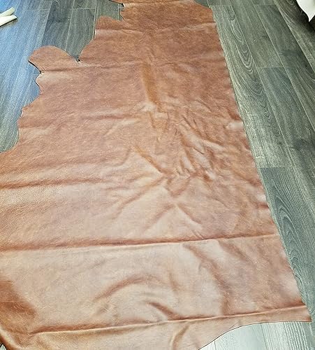 Miniatura 4 de NAT Leathers Coñac marrón marrón marrón de 22 a 24 pies cuadrados 22 a 24 pies cuadrados 32 x 55 pulgadas para fin de semana tapizado suave de dos