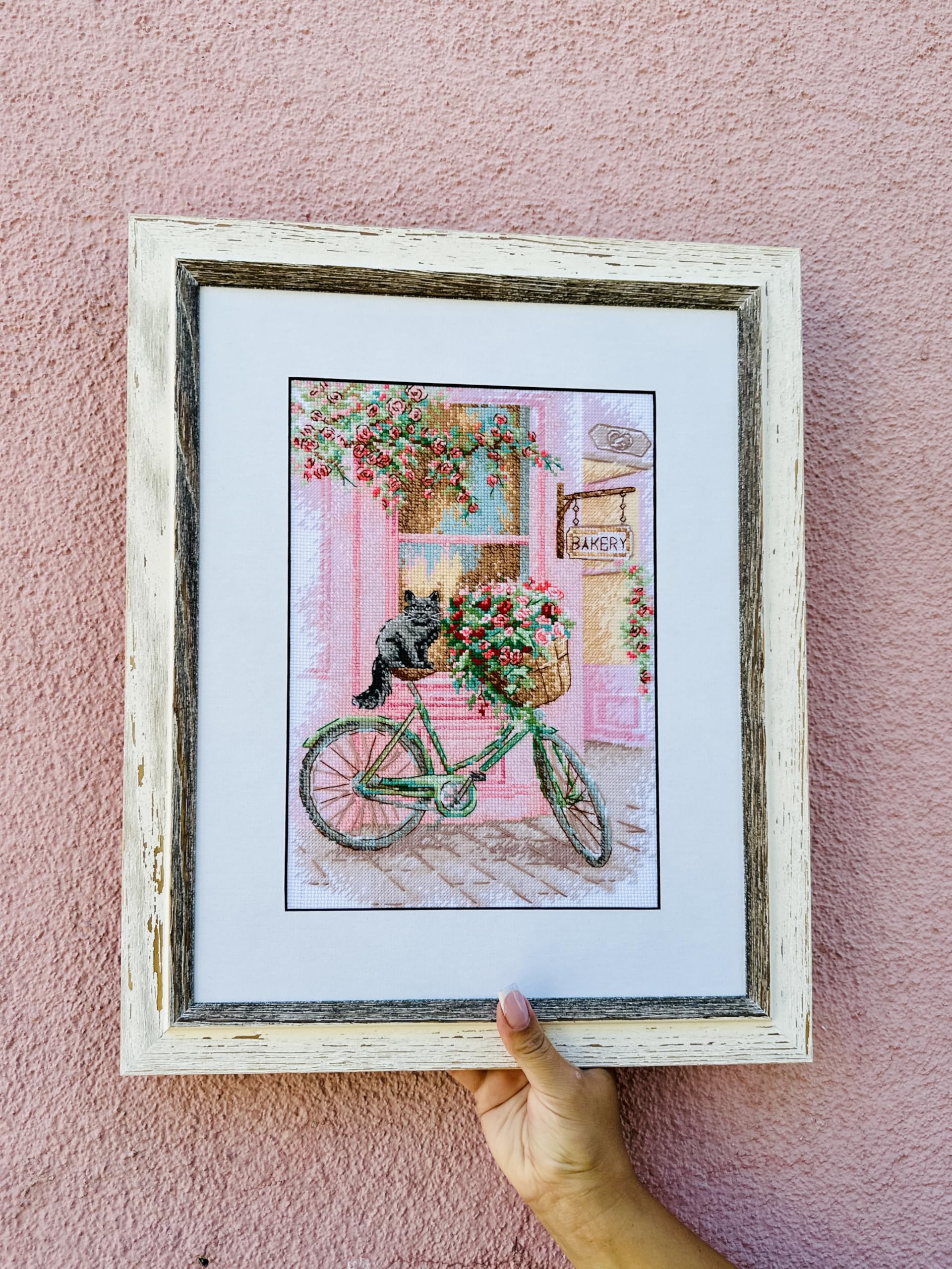 RIOLIS - Viaggio in fiore 2246, Punto croce 21x30cm, Punto croce kit da ricamare, Disegni da ricamare, Embroidery kit, Set punto croce, Kit ricamo punto croce
