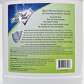 Black Diamond Stoneworks Wood, Laminate, Hardwood & Luxury Vinyl Floor Cleaner Spray - Multi-Purpose Mopping Solution for a Streak-Free Clean s (160 FL Oz)