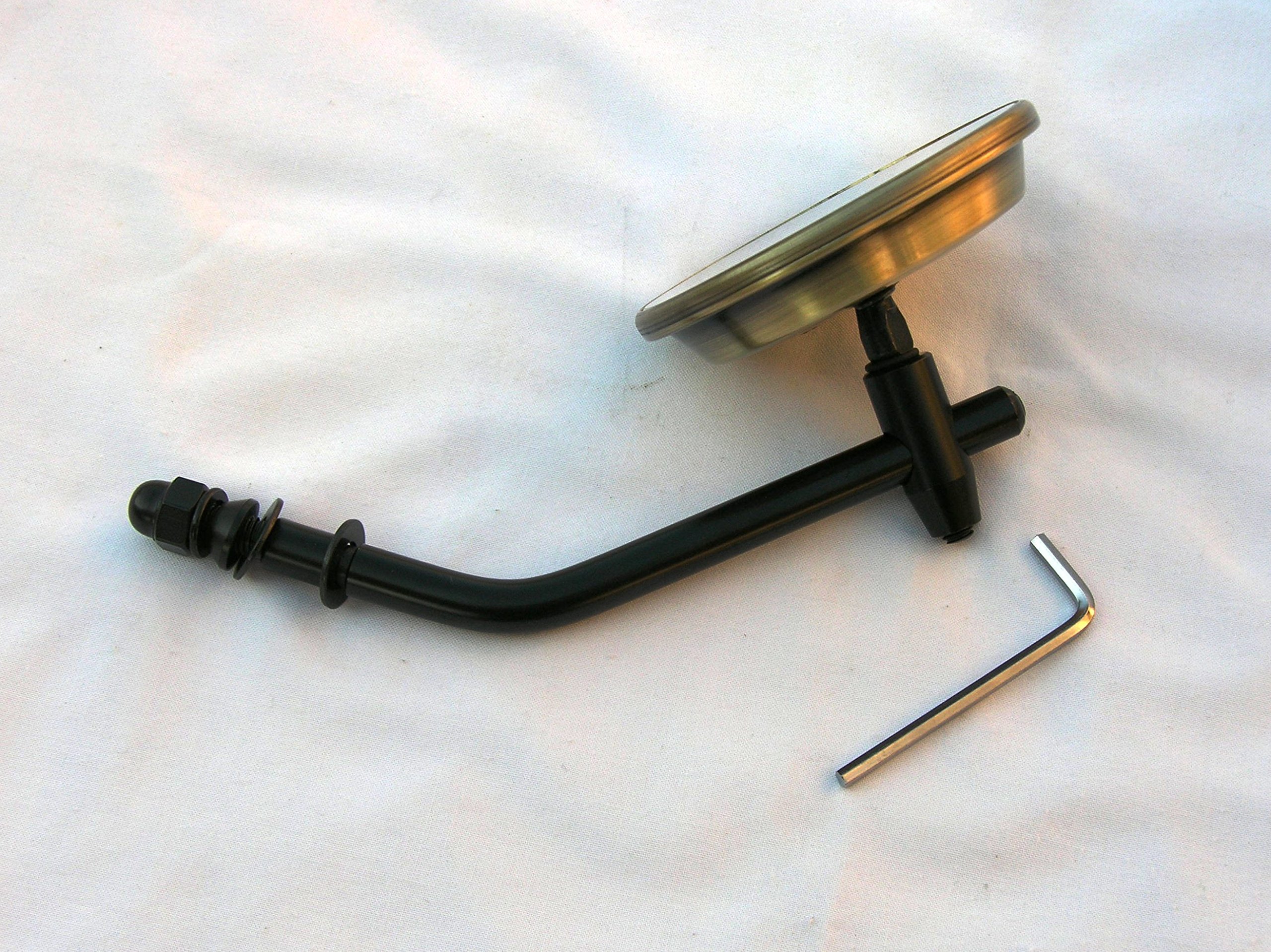 Amazon.com: Mr Luckys Antique Brass 3 Inch Mini Mirror, Black Stem