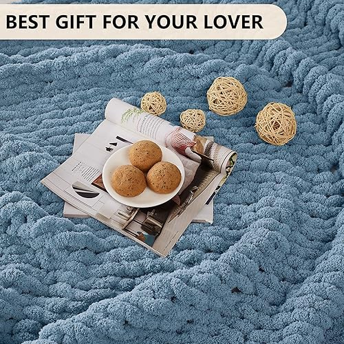 Miniatura 6 de L'AGRATY Manta Sherpa  Manta de felpa para cama  Manta de forro polar doble reversible de 50 x 60 pulgadas para regalo, manta suave para silla y