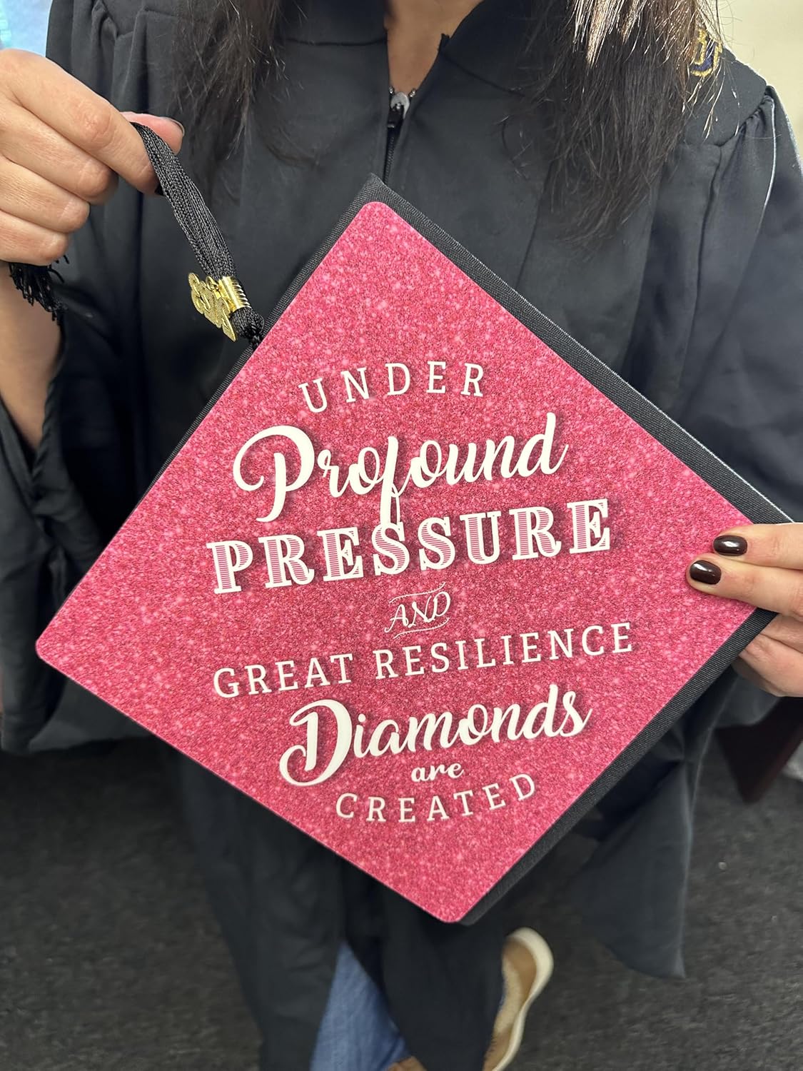 Diamonds are Created Graduation Cap Topper, Grad Cap Decorations sold ...
